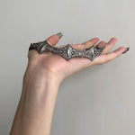 Vintage Distressed Demon Eye Gothic Choker - AKAK BODYJEWELRY - ear - tunnel