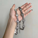 Vintage Distressed Demon Eye Gothic Choker - AKAK BODYJEWELRY - ear - tunnel