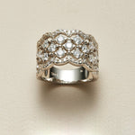 Vintage Vine Moissanite S925 Silver Band Ring - AKAK BODYJEWELRY - ear - tunnel