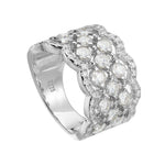 Vintage Vine Moissanite S925 Silver Band Ring - AKAK BODYJEWELRY - ear - tunnel