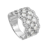 Vintage Vine Moissanite S925 Silver Band Ring - AKAK BODYJEWELRY - ear - tunnel