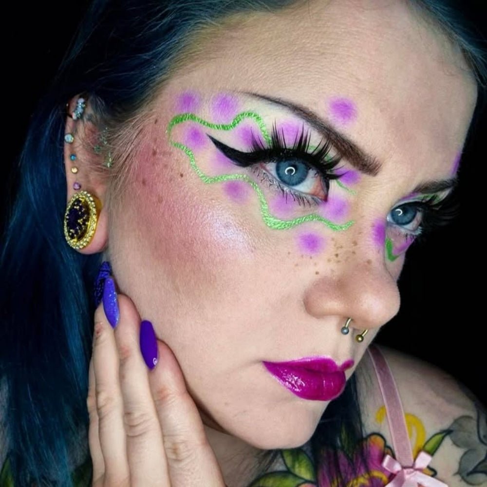 Violet Crown 14K Zircon Ear Gauge Tunnel (2Pcs) - AKAK BODYJEWELRY - ear - tunnel