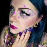 Violet Crown S925 Silver Zircon Ear Gauge Tunnel (2Pcs) - AKAK BODYJEWELRY - ear - tunnel