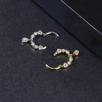 Water Drop Dangle Hoop Ring Nose Piercing - AKAK BODYJEWELRY - ear - tunnel