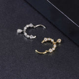 Water Drop Dangle Hoop Ring Nose Piercing - AKAK BODYJEWELRY - ear - tunnel