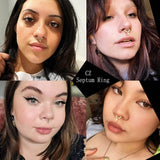 Water Drop Dangle Hoop Ring Nose Piercing - AKAK BODYJEWELRY - ear - tunnel