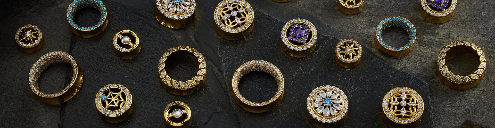Gold Ear Tunnel - AKAK BODYJEWELRY