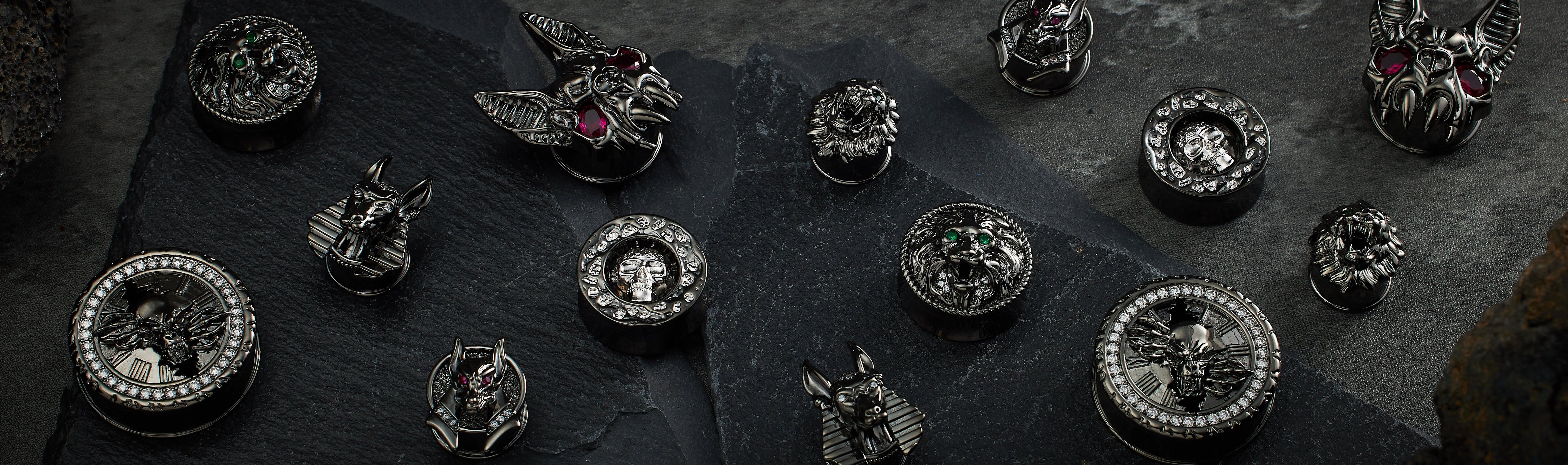 Necro Icons Ear Tunnel - AKAK BODYJEWELRY