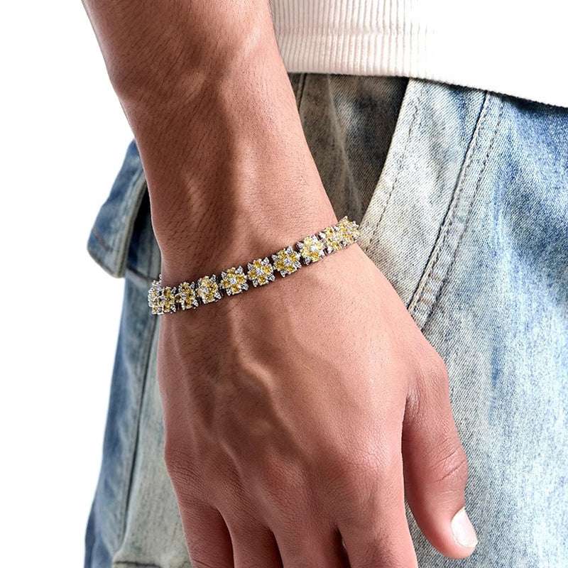 Snowflake Multicolor Zircon Bracelet