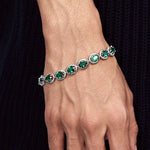 Sugar Cube Color Zircon Bracelet