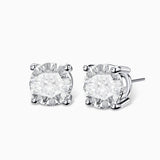 S925 Silver Moissanite Stud Earrings Jewelry for Women Men