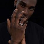 S925 Silver Lightning Bolt Zircon Ring