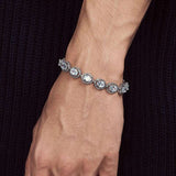 Sugar Cube Color Zircon Bracelet