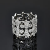S925 Silver D Color Moissanite Gothic Cross Ring