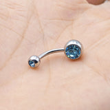 Czech Crystal Brow Barbell 1pc