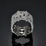 S925 Silver D Color Moissanite Gothic Cross Ring