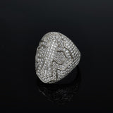 S925 Silver D Color Moissanite Cross Ring