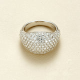 Sparkling Dome 2.42ct Moissanite S925 Silver Ring