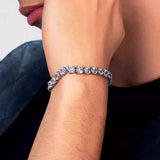 Big Multicolor Zircon Tennis Bracelet