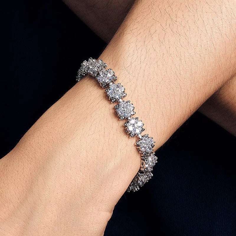 Snowflake White Zircon Bracelet