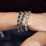 Sugar Cube Color Zircon Bracelet