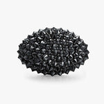 Reverse-Set Black Moissanite Signet Ring