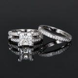 S925 Silver 2.5 Carat Triple Row Moissanite Ring