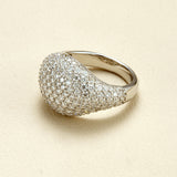 Sparkling Dome 2.42ct Moissanite S925 Silver Ring
