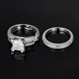 S925 Silver 2.5 Carat Triple Row Moissanite Ring