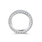 Moissanite Eternity Ring In S925 Sterling Silver