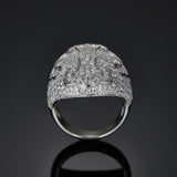 S925 Silver D Color Moissanite Cross Ring
