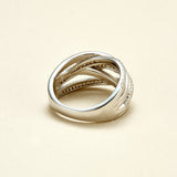Multi-Band Moissanite S925 Silver Statement Ring