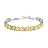 Big Multicolor Zircon Tennis Bracelet