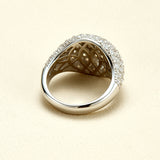 Sparkling Dome 2.42ct Moissanite S925 Silver Ring