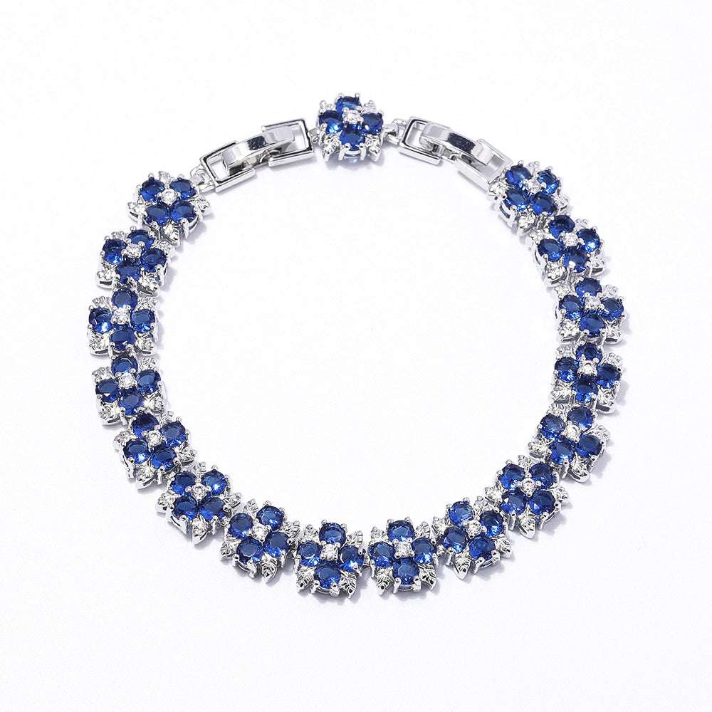 Snowflake Multicolor Zircon Bracelet