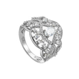 S925 Moissanite Lace Crown Ring