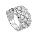 Vintage Vine Moissanite S925 Silver Band Ring