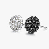 S925 Silver Reverse-Set Moissanite Stud Earrings