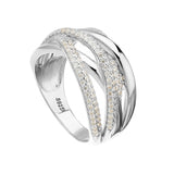 Multi-Band Moissanite S925 Silver Statement Ring