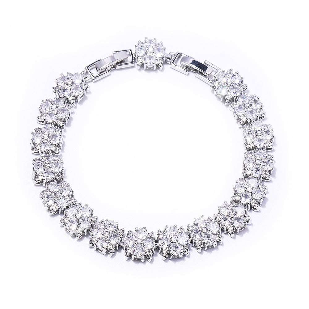 Snowflake Multicolor Zircon Bracelet
