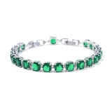 Big Multicolor Zircon Tennis Bracelet