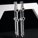 S925 Silver Moissanite Clover Bracelet