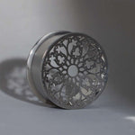 Stainless Steel Papercut Blossom Ear Gauge Tunnels 2Pcs
