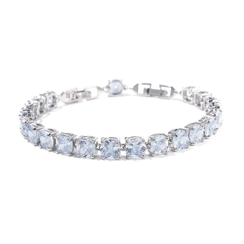 Big Multicolor Zircon Tennis Bracelet