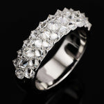 Reverse-Set D Color Moissanite(2.6ct) Ring