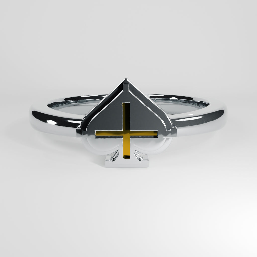 Ace of Spades Narrow Ring