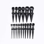 Black Multicolor Spike Ear Stretching Kit 36Pcs