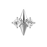 14K Solid Gold Internally Threaded Helix Piercing – Ark - AKAK BODYJEWELRY-ear-tunnel