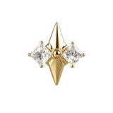 14K Solid Gold Internally Threaded Helix Piercing – Ark - AKAK BODYJEWELRY-ear-tunnel