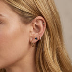14K Solid Gold Internally Threaded Helix Piercing – Morpho Menelaus Collection - AKAK BODYJEWELRY-ear-tunnel